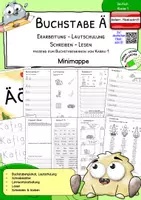 Vorschau - Arbeitsblätter - Buchstabe Ä - Minimappe: Erarbeitung, Lesen, Schreiben - Deckblatt