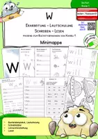 Vorschau - Arbeitsblätter - Buchstabe W - Erarbeitung, Lautschulung, Lesen, Schreiben - Deckblatt