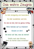 Vorschau - Anderer Materialtyp - Buchstaben-Helden : Das wahre Zeugnis - eine Zeugnisbeigabe - Seite 1