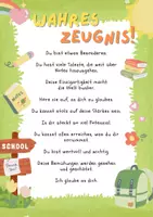 Vorschau - Arbeitsblätter - Wahres Zeugnis - Komplimente - Bundle - Sommerferien - Seite 1