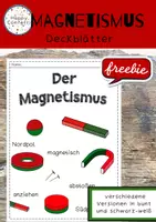 Vorschau - Arbeitsblätter - Magnetismus Deckblätter FREEBIE - Deckblatt
