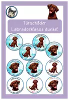 Vorschau - Poster - Türschilder Labradorklasse dunkel/braun #Klassentier - Deckblatt