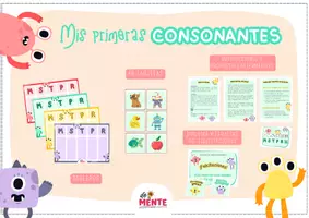 Vista previa - Juegos / Gamificación - Mis primeras consonantes. Juego de mesa - página 1