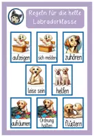 Vorschau - Poster - Regeln Klassenregeln Labradorklasse hell #Klassentier - Deckblatt