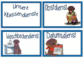 Vorschau - Poster - Klassendienste Labradorklasse dunkel/braun #Klassentier - Seite 1