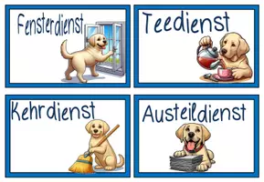 Vorschau - Poster - Klassendienste Labradorklasse hell #Klassentier - Seite 2