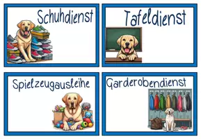 Vorschau - Poster - Klassendienste Labradorklasse hell #Klassentier - Seite 3