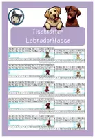 Vorschau - Fördermaterial/Inklusion - editierbare Tischkarten Tischhelfer Buchstaben Zahlen Labradorklasse hell und dunkel/braun #Klassentier - Deckblatt