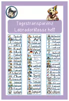 Vorschau - Poster - Tagestransparenz Labradorklasse hell #Klassentier - Deckblatt