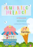 Vista previa - Hojas de trabajo - ¡Que rico helado! - Portada