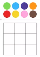 Vista previa - Hojas de trabajo - Círculos de colores - página 2