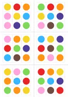 Vista previa - Hojas de trabajo - Círculos de colores - página 3