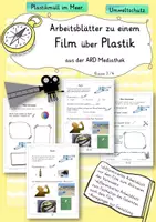 Vorschau - Arbeitsblätter - Arbeitsblätter zu einem Film über Plastik - Ethik Kl. 3/4 - Deckblatt