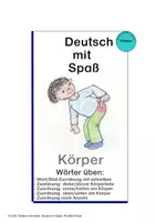 Vorschau - Arbeitsblätter - "Deutsch mit Spaß", Körper: Wörter üben - Deckblatt