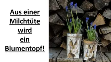 Vorschau - Präsentationen/Tafelbilder - Anleitung Blumentopf aus einer Milchtüte gestalten! - Seite 2