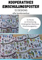 Vorschau - Mal- und Bastelvorlagen - Kooperative Poster, Schulanfang, Einschulung - Deckblatt