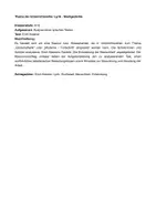 Vorschau - Klassenarbeiten - Analyse eines lyrischen Textes von Erich Kästner - Deckblatt