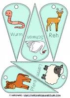 Vorschau - Spiele - Reime-Glücksrad Tiere | Reimen im Anfangsunterricht - Seite 3
