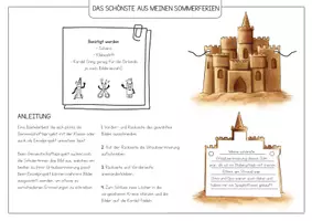 Vorschau - Arbeitsblätter - Sommerferien-Girlande - Meine schönsten Erinnerungen aus den Ferien! ☀️🏖️ - Seite 1