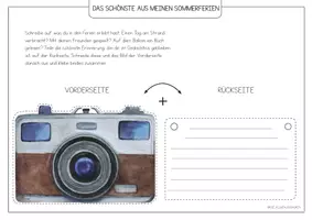 Vorschau - Arbeitsblätter - Sommerferien-Girlande - Meine schönsten Erinnerungen aus den Ferien! ☀️🏖️ - Seite 3