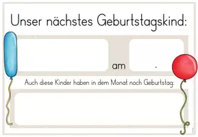 Vorschau - Poster - Geburtstagskind: Visualisierung für das Klassenzimmer - Seite 2