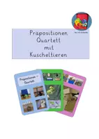 Aperçu - Jeux - Les prépositions avec des animaux en peluche : Quartett - Page de couverture