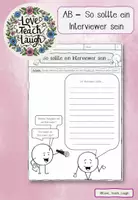Vorschau - Arbeitsblätter - AB - So sollte ein Interviewer sein - Deckblatt