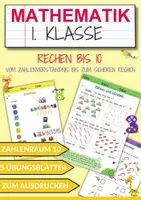 Vorschau - Arbeitsblätter - Zählen, bündeln und verbinden 1.Klasse - Zahlenraum10 Mathe - Deckblatt
