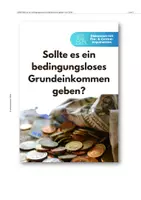 Vorschau - Stundenentwürfe - Sollte es ein bedingungsloses Grundeinkommen geben? | Bürgergeld | Pro- & Contra-Diskussionen - Seite 1