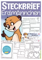 Vorschau - Arbeitsblätter - Erdmännchen Steckbrief Sachunterricht - Deckblatt