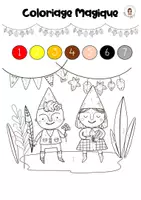 Aperçu - Jeux - 5x coloriages magiques thème de l'automne - Page 3