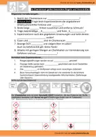 Vorschau - Arbeitsblätter - Fachraumordnung - Belehrung - Chemie - GHS - Sicherheitsbelehrung - Deckblatt