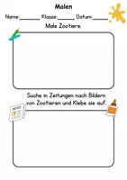 Vorschau - Arbeitsblätter - Zootiere Anmalen Wortschatz - Deutsch/DaZ/DaF/Kunst - Klasse 1 und 2 - Seite 3