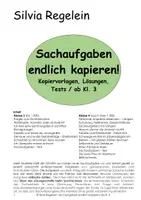 Vorschau - Arbeitsblätter - Sachaufgaben endlich kapieren! - ab Kl. 3 - Deckblatt