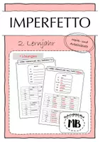 Vorschau - Arbeitsblätter - IMPERFETTO - unregelmäßige Verben - Deckblatt