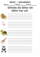 Vorschau - Arbeitsblätter - GRATIS - Diktat Thema Zootiere - DaZ/DaF, Deutsch (Klasse 1 bis 4) - Seite 2