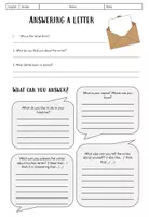 Vorschau - Arbeitsblätter - Englisch Writing Answering a Letter - Deckblatt