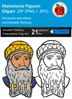Vorschau - selbst erstellte Cliparts/Grafiken - Cliparts-set Antike Geschicht, historische Figuren, Porträt - Seite 2