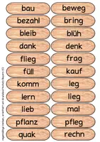 Vorschau - Präsentationen/Tafelbilder - Verben beugen - Verbenbaum und 125 Wortstamm-Kärtchen (ausschneidefreundlich) - Seite 3