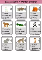 Vorschau - Arbeitsblätter - Sag es nicht Zootiere - DaZ/DaF, Deutsch (Spiel) - Seite 2