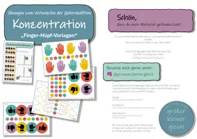Vorschau - Fördermaterial/Inklusion - Konzentrationsübungen - Vorlagen als Anleitung - Seite 3