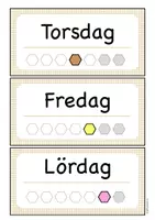 förhandsvisning - Kalender till tavlan – Tydliggör dagsschemat - sida 2