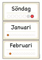 förhandsvisning - Kalender till tavlan – Tydliggör dagsschemat - sida 3