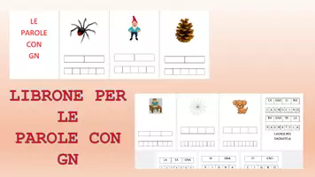 anteprima - Esercizi - Libroni didattici per le parole con GN - Pagina di copertina