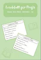 Vorschau - Arbeitsblätter - Profi-Leseblatt 1. Klasse (Sprache, Stein, Papier Buchstaben i - sch) - Deckblatt