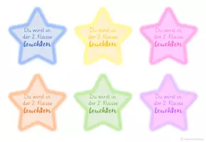 Vorschau - Mal- und Bastelvorlagen - Willkommensgeschenk "Du wirst leuchten" 1. - 4- Klasse - Seite 2