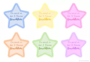 Vorschau - Mal- und Bastelvorlagen - Willkommensgeschenk "Du wirst leuchten" 1. - 4- Klasse - Seite 3