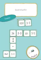 Vorschau - Stationenlernen - Domino zu den Quadratzahlen - Deckblatt