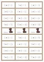 Vorschau - Stationenlernen - Spiel zur Malreihe 8 | Hunde-Einmaleins - Seite 3