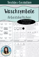 Vorschau - Arbeitsblätter - Waschsymbole / Textilien pflegen - Arbeitsheftchen - Deckblatt